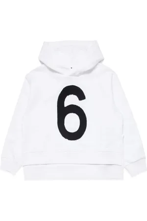 Maison Margiela Appliqué-detail cotton hoodie