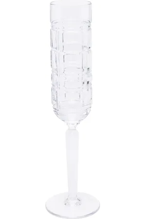 Ralph Lauren Hudson Plaid champagne flute