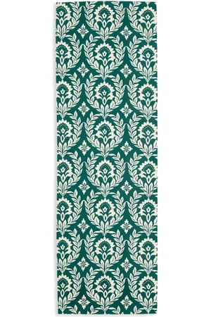 La DoubleJ Leaf-print cotton runner