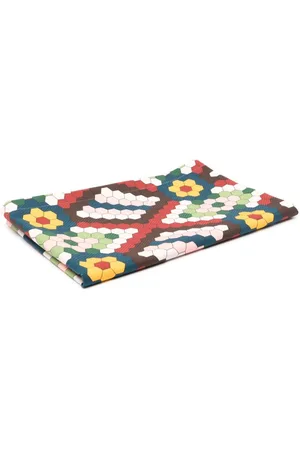 La DoubleJ Honeycomb-print cotton table runner