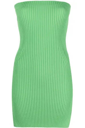 Nanushka Brynn ribbed-knit strapless top