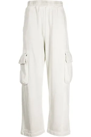 Izzue Wide-leg elasticated-waistband cargo trousers