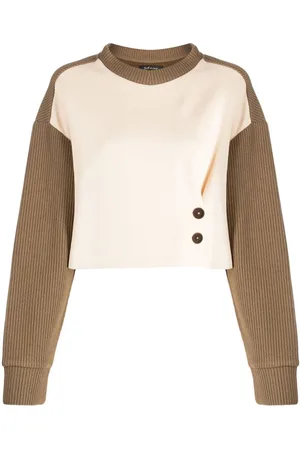 tout a coup Panelled cropped jumper