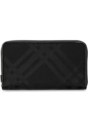 Burberry Checkered jacquard zip-up wallet
