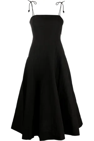 ULLA JOHNSON Batista tied-straps midi dress