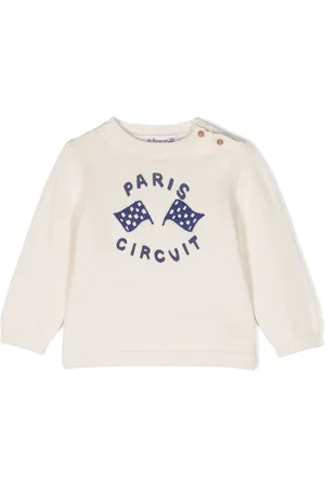 BONPOINT Paris Circuit-print cotton-blend jumper