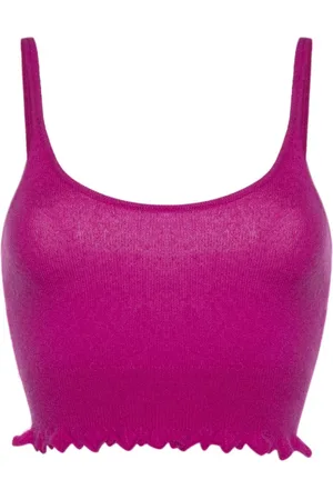 ULLA JOHNSON Sleeveless cashmere crop top