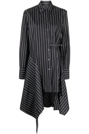J.W.Anderson Asymmetric striped cotton shirtdress