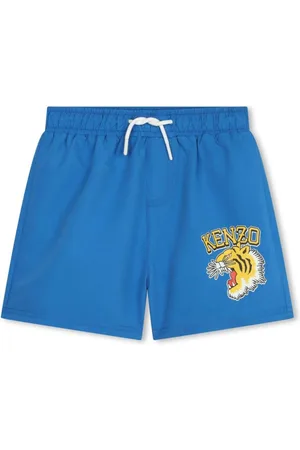Kenzo Tiger graphic-print swim shorts