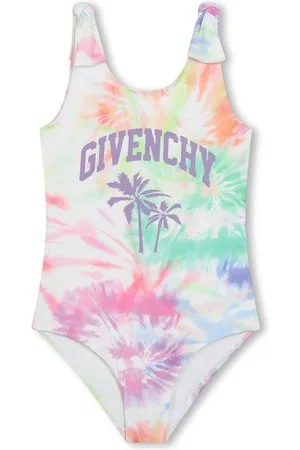 Givenchy Tie-dye logo-print swimsuit