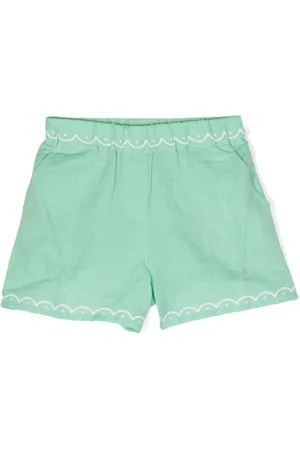 Stella McCartney Scallop-embroidered shorts