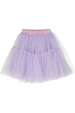MONNALISA Logo-waistband tutu skirt