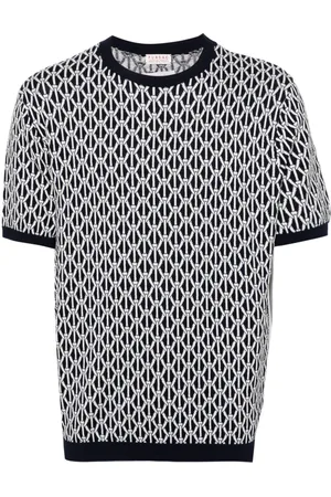 Fursac Ropes-motif jacquard T-shirt