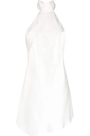 Michelle Mason Halterneck silk minidress