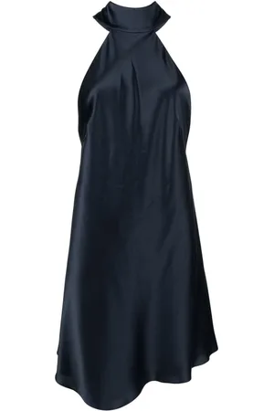 Michelle Mason Halterneck silk minidress