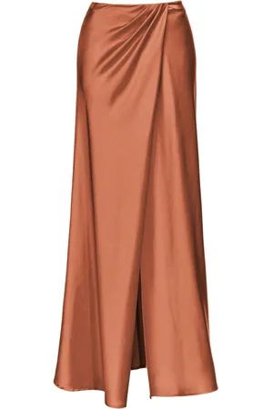 Pinko Draped front-slit maxi skirt