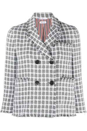 Thom Browne Double-breasted tweed jacket