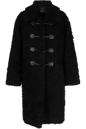 tout a coup Hook-fastening shearling coat