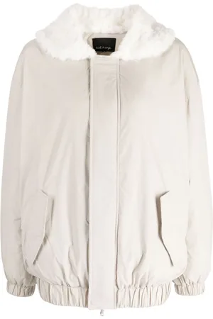 tout a coup Faux shearling-trim jacket
