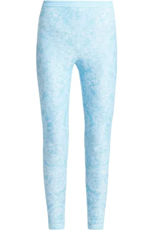 VERSACE Baroque-print leggings