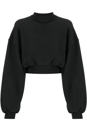 Alexander Wang Mock-neck cropped sweatshirt