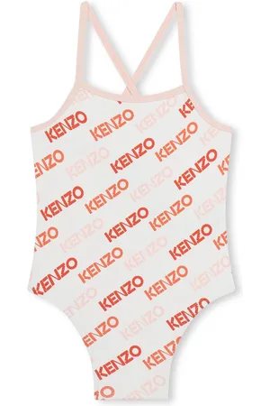 Kenzo Logo-print criss-cross swimsuit
