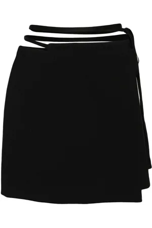 Sportmax Asymmetric wrap mini skirt