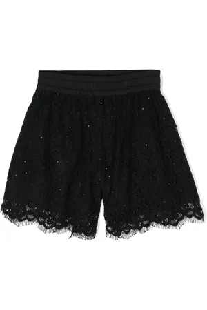 MONNALISA Floral-lace shorts