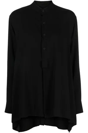 YOHJI YAMAMOTO Button-up band-collar shirt