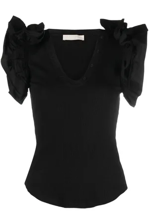 ULLA JOHNSON Birdie ruffled top