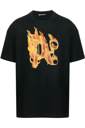 Palm Angels Burning monogram-print T-shirt