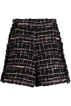 SHIATZY CHEN Tweed high-waist shorts