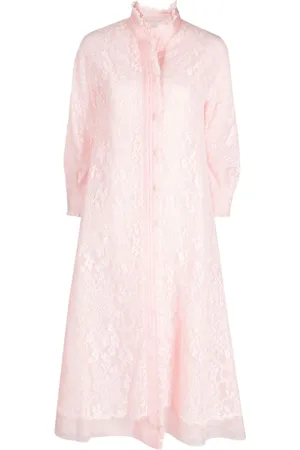 SHIATZY CHEN Lace pleated single-breasted coat