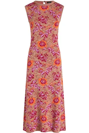 Etro Floral-jacquard sleeveless maxi dress