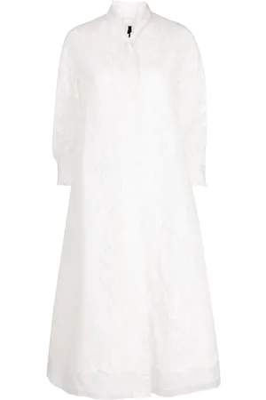 SHIATZY CHEN Lace pleated single-breasted coat