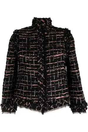 SHIATZY CHEN Tweed high-neck jacket