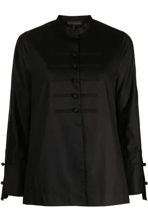 SHIATZY CHEN Knotted-button poplin shirt