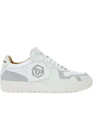 Philipp Plein Hexagon low-top leather sneakers