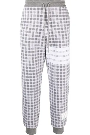 Thom Browne Checked jacquard track pants