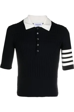 Thom Browne 4-bar stripe polo shirt