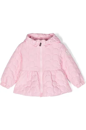 MONNALISA Flared quilted hooded jacket
