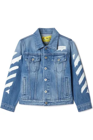 OFF-WHITE Paint Graphic denim jacket