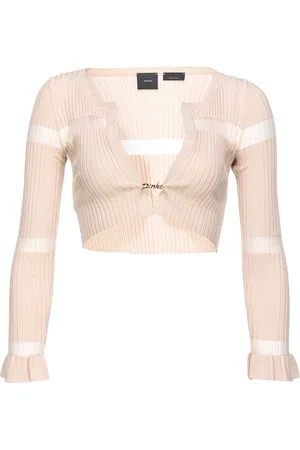 Pinko Striped cropped cardigan