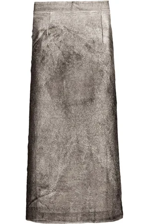 Maison Margiela Serigraphic-print silk skirt