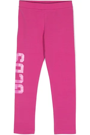 GCDS Logo-print stretch-cotton leggings
