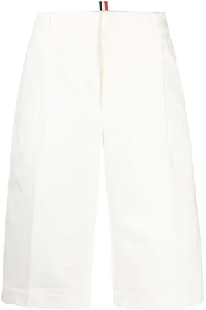 Thom Browne Logo-pull-tab cotton shorts