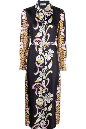 Tory Burch Floral-print silk shirtdress