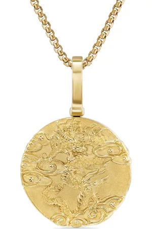 David Yurman 18kt yellow Dragon amulet (30.9mm)
