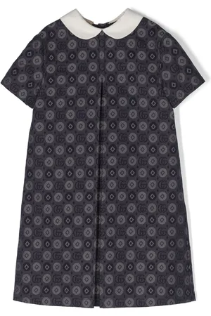 Gucci Monogram-pattern linen dress