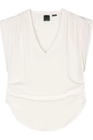 Pinko Gathered sleeveless blouse